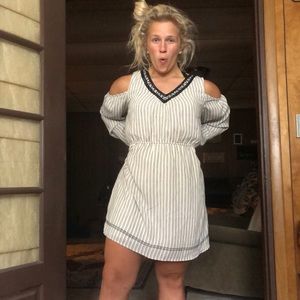 Maurices Longsleeve Shoulder Cut Dress